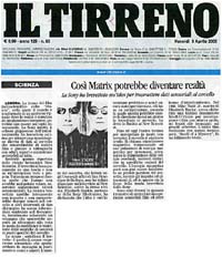 Immagine Il Tirreno 08/04/2005