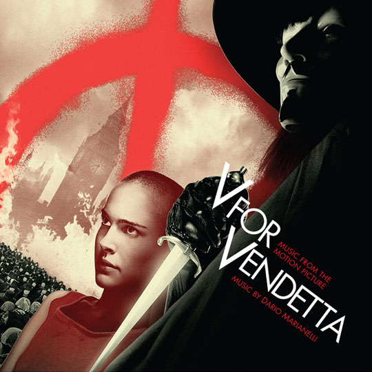 Copertina CD Colonne Sonore V per Vendetta